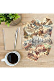 Şehir Manzaraları Vintage 12 Adet Scrapbook Bullet Journal Mat Planlayıcı Sticker Etiket Seti