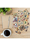 Uzaylı Temalı Vintage 12 Adet Scrapbook Bullet Journal Mat Planlayıcı Sticker Etiket Seti