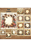 Bal Arıları Vintage 12 Adet Scrapbook Bullet Journal Mat Planlayıcı Sticker Etiket Seti