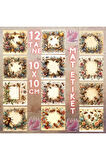 Bal Arıları Vintage 12 Adet Scrapbook Bullet Journal Mat Planlayıcı Sticker Etiket Seti