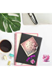 Pembe Kış Manzaraları Vintage 12 Adet Scrapbook Bullet Journal Mat Planlayıcı Sticker Etiket Seti