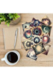 Ruhlar Diyarı Vintage 12 Adet Scrapbook Bullet Journal Mat Planlayıcı Sticker Etiket Seti