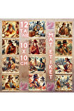 Erkek Dedektifler Vintage 12 Adet Scrapbook Bullet Journal Mat Planlayıcı Sticker Etiket Seti