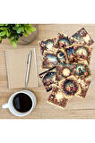 Sirkler Vintage 12 Adet Scrapbook Bullet Journal Mat Planlayıcı Sticker Etiket Seti