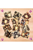 Steampunk Gençler Vintage 12 Adet Scrapbook Bullet Journal Mat Planlayıcı Sticker Etiket Seti