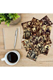 Gothic Resimler Vintage 12 Adet Scrapbook Bullet Journal Mat Planlayıcı Sticker Etiket Seti