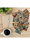 Halloween Gazeteler Vintage 12 Adet Scrapbook Bullet Journal Mat Planlayıcı Sticker Etiket Seti