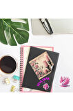 Pembe Temalı Gothic Vintage 12 Adet Scrapbook Bullet Journal Mat Planlayıcı Sticker Etiket Seti