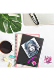 Mavi Temalı Atkılı Kızlar Vintage 12 Adet Scrapbook Bullet Journal Mat Planlayıcı Sticker Etiket