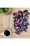 Anime Tarzı Dövmeli Cadı Kızlar 12 Adet Scrapbook Bullet Journal Mat Planlayıcı Sticker Etiket Seti