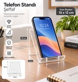 Pleksi Tablet Standı – 10 × 12 cm 5’li