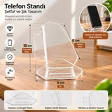 Telefon Standı Asortik Model Şeffaf – Pleksi 10’lu