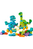 Lego ® Duplo® Kasabası 3’Ü 1 Arada Tekerlekli Dinozorlar 10451 - 3+ Eğitici Oyuncak Yapım Seti (108P