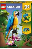Lego ® Creator 3'Ü 1 Arada Egzotikpapağan 31136 - 7+ Çocuklar Için Yaratıcı Oyuncak Yapım Seti (253P