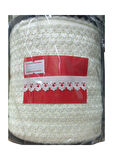 Çamaşır Lastiği Dantelli 1 cm 75 Metre 1 Top Ekru