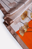 Ginkgo Biloba Fular ve Broş Hediye Seti