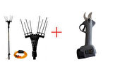 Stella SP555 Zeytin Hasat Makinası + Datsu Akülü Budama Makas Set