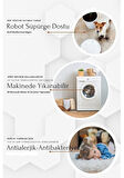 Aries Home Tavşan Tüyü Beyaz Yumuşak Makinada Yıkanabilir Kaymaz Antialerjik Dekoratif Halı
