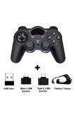 2.4Ghz Android Telefon Kablosuz Oyun Kolu Gamepad PC TV Box PS3