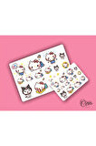 Hello Kitty Sanrio Karışık Sticker Set Etiket (9x13)