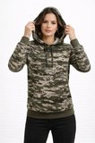 USLUCAN ALIŞVERİŞ Kamuflaj Desenli 2 İplik 4 Mevsim Kapüşonlu Kanguru Cepli Hoodie Sweatshirt - Kamuflaj