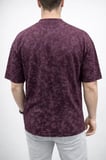 USLUCAN ALIŞVERİŞ Erkek Premium Tişört OSY Yumuşak Dokulu Yıkamalı Oversize T-Shirt - Bordo