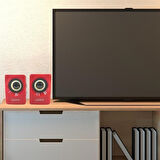 Sylar N62 1+1 Multimedia USB ve Jacklı Mini Hoparlör Yüksek Stereo Ses Sistemi