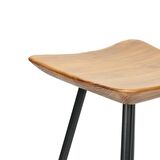 Tabure Ahşap Metal Ayaklı – 47cm