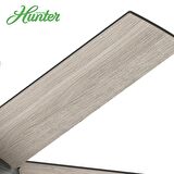 Hunter - Stile Mat Gümüş - 117 Cm. Aydınlatmalı Uzaktan Kumandalı Tavan Vantilatörü