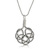 STİLLOVE Gümüş Kazaziye Örgü Kadın Kolye