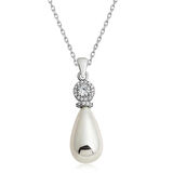 STİLLOVE Gümüş Damla İnci Kadın Kolye