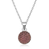 STİLLOVE Gümüş Kristal Taşlı Kadın Kolye