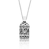 STİLLOVE Gümüş Silindir Cevşen Dualı Kolye