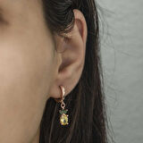 STİLLOVE Gümüş Ananas Figür Meyve Küpe