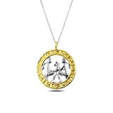 STİLLOVE ​Gümüş Gold İkizler Burcu Kolye