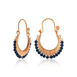 STİLLOVE ​Gümüş Lacivert Taşlı Bohem Küpe