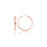 STİLLOVE ​Gümüş Rose Kaplama Halka Küpe