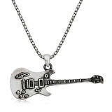 STİLLOVE ​Gümüş Elektro Gitar Erkek Kolye