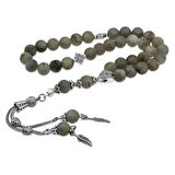 STİLLOVE Doğaltaş Metal Püsküllü Labradorit Taşlı Tesbih