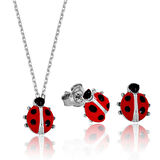 STİLLOVE Gümüş Uğur Böceği Bayan Set