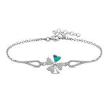 STİLLOVE Gümüş Nazarlı Yonca Bileklik