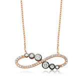 STİLLOVE Gümüş Su Yolu Sonsuzluk Kadın Kolye