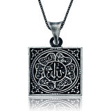 STİLLOVE Gümüş Allah Yazılı Kadın Kolye