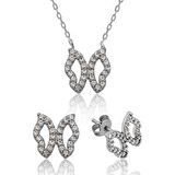 STİLLOVE Gümüş Kelebek Bayan Set