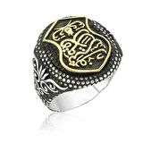 STİLLOVE Gümüş Kadem-i Şerif Erkek Yüzük