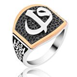 STİLLOVE Gümüş Elif Vav Erkek Yüzük