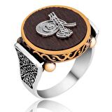 STİLLOVE Gümüş Tuğralı Kuka Erkek Yüzük
