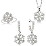 STİLLOVE Gümüş Kar Tanesi Bayan Set
