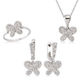 STİLLOVE Gümüş Kelebek Bayan Set