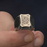 STİLLOVE Gümüş Kelime-i Tevhid Yazılı Erkek Yüzük